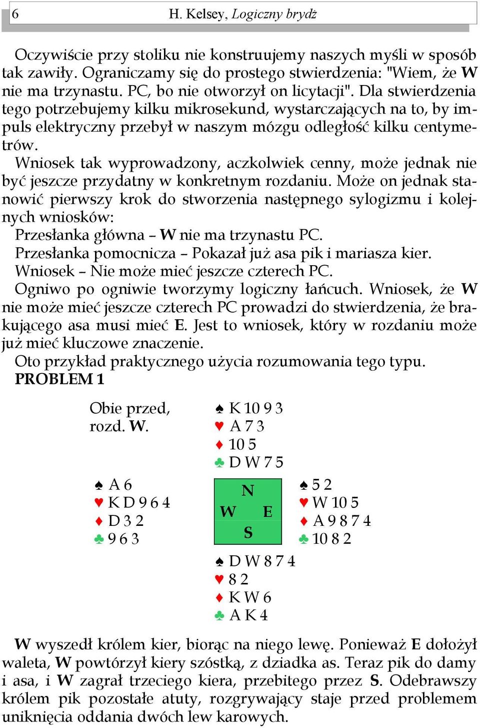 niosek tak wyprowadzony, aczkolwiek cenny, może jednak nie być jeszcze przydatny w konkretnym rozdaniu.