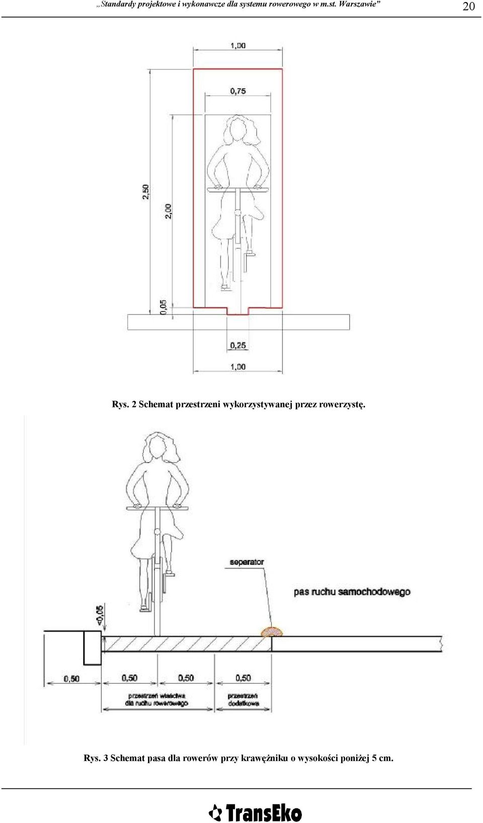 wykorzystywanej przez rowerzystę.