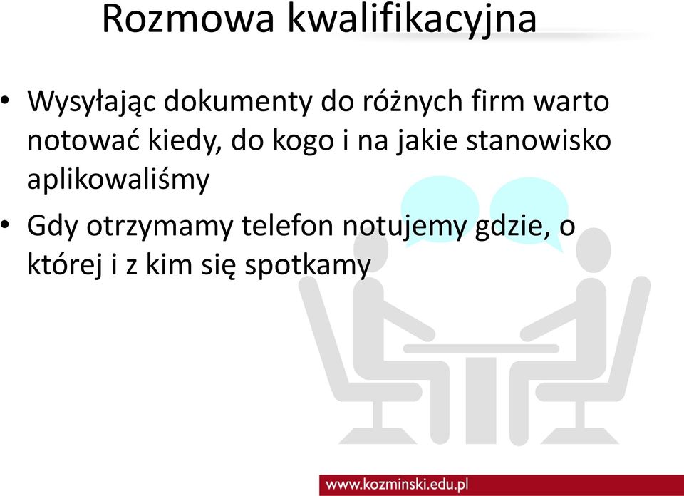 jakie stanowisko aplikowaliśmy Gdy otrzymamy