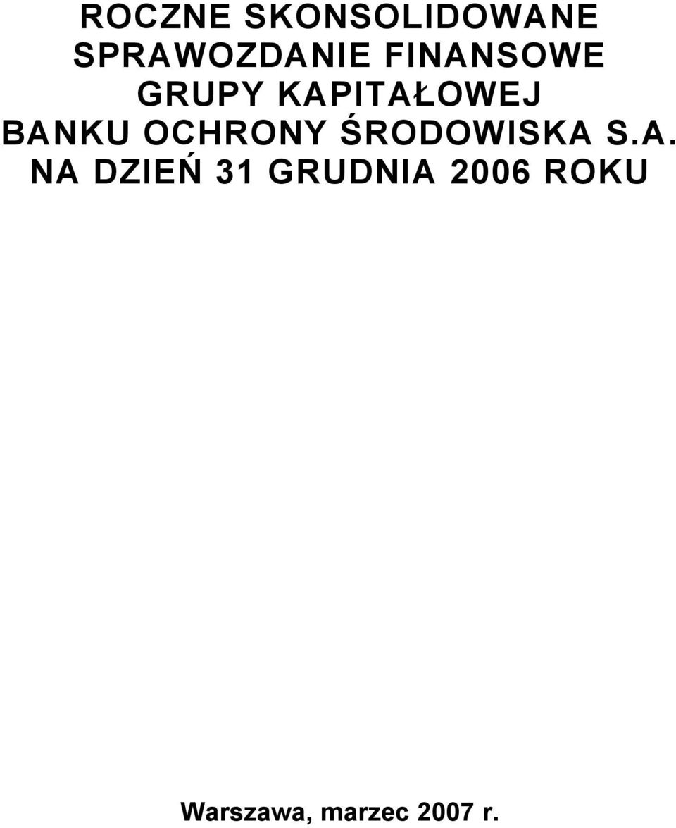 OCHRONY ŚRODOWISKA 