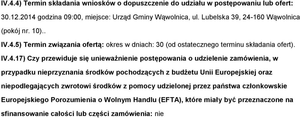 160 Wąwolnica (pokój nr. 10).. IV.4.