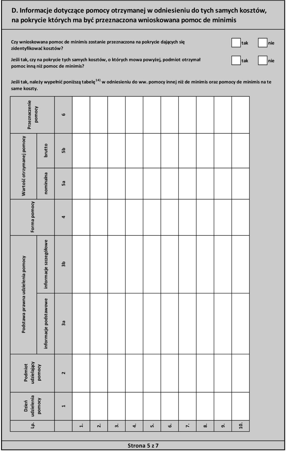 5a brutto 5b Przeznacze pomocy 6 D.