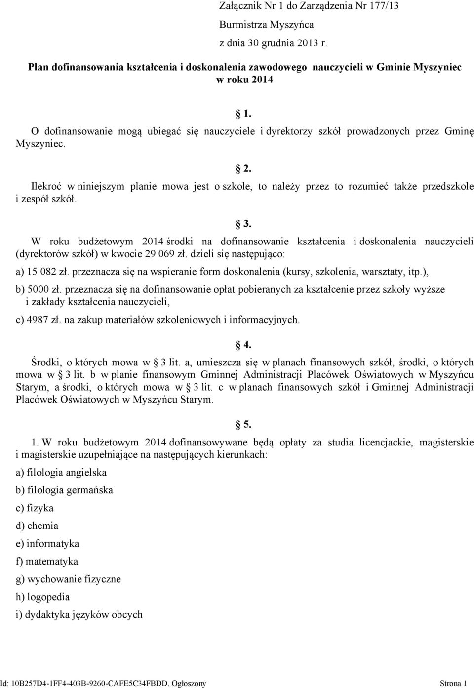 Ilekroć w niniejszym planie mowa jest o szkole, to należy przez to rozumieć także przedszkole i zespół szkół. 3.