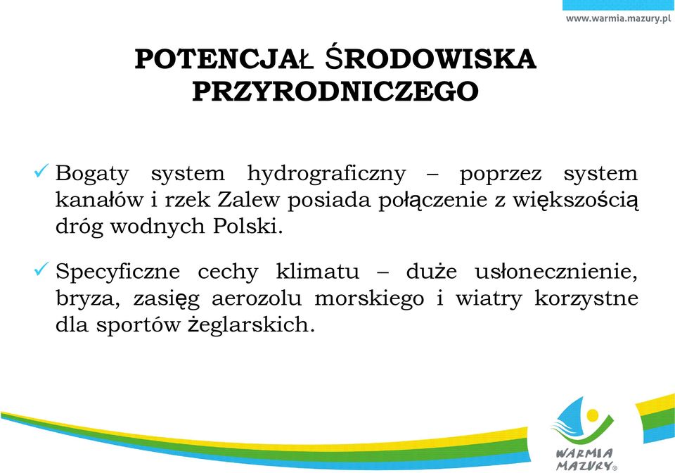 dróg wodnych Polski.