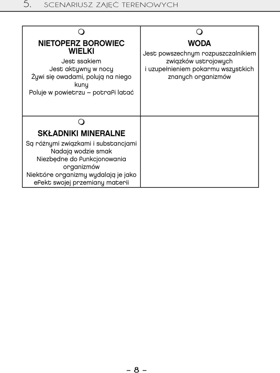 uzupełnieniem pokarmu wszystkich znanych organizmów SKŁADNIKI MINERALNE Są różnymi związkami i substancjami
