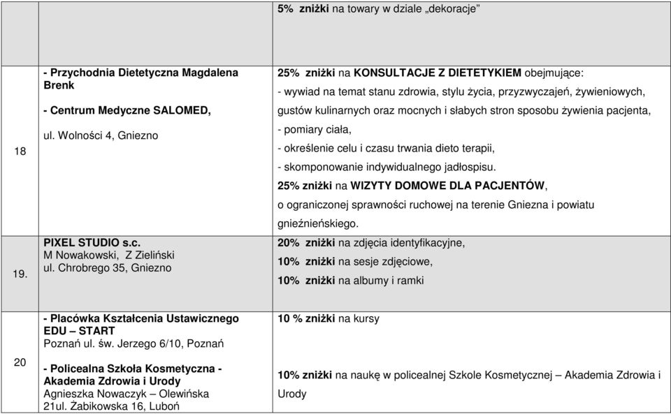 sposobu Ŝywienia pacjenta, - pomiary ciała, - określenie celu i czasu trwania dieto terapii, - skomponowanie indywidualnego jadłospisu.