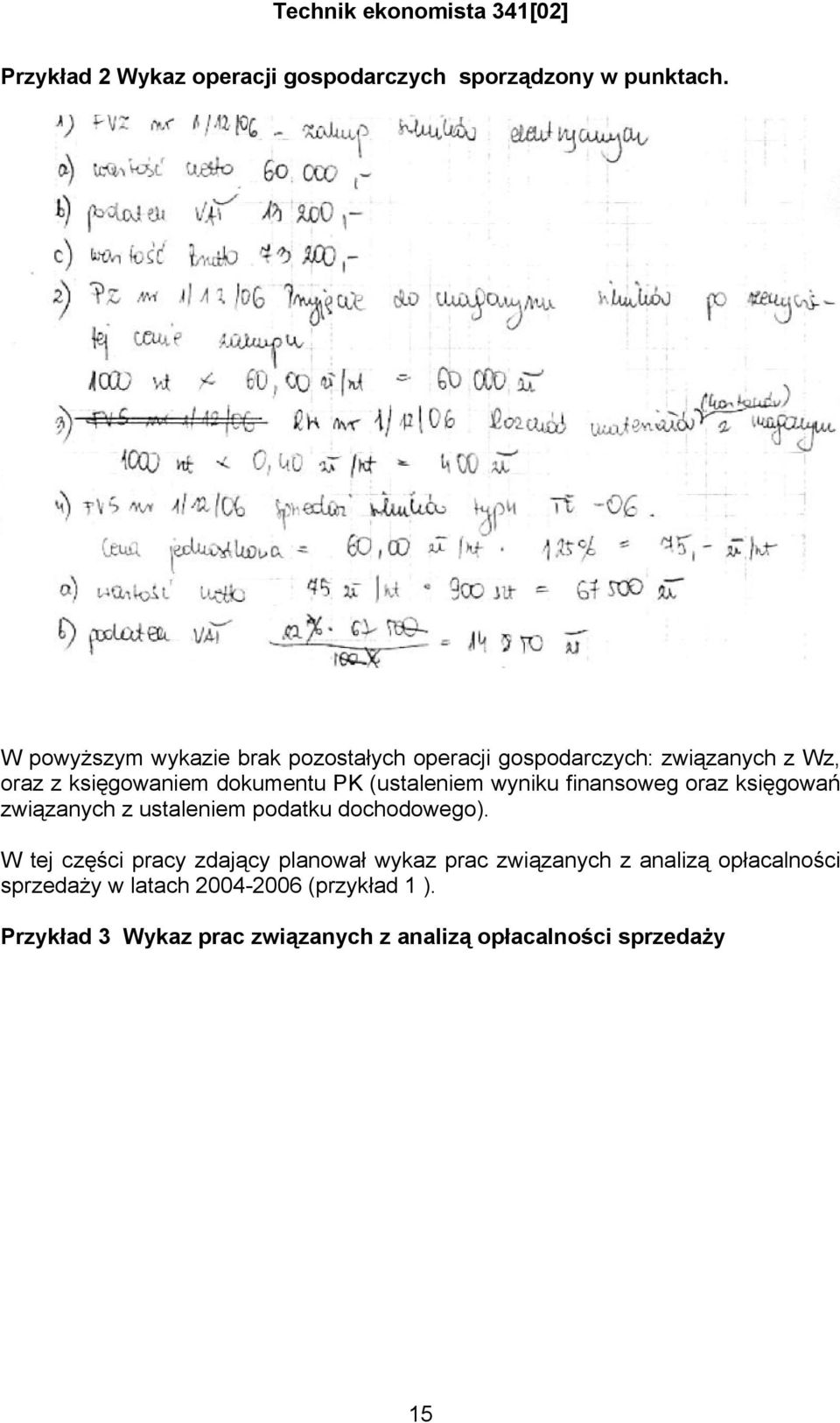 (ustaleniem wyniku finansoweg oraz księgowań związanych z ustaleniem podatku dochodowego).