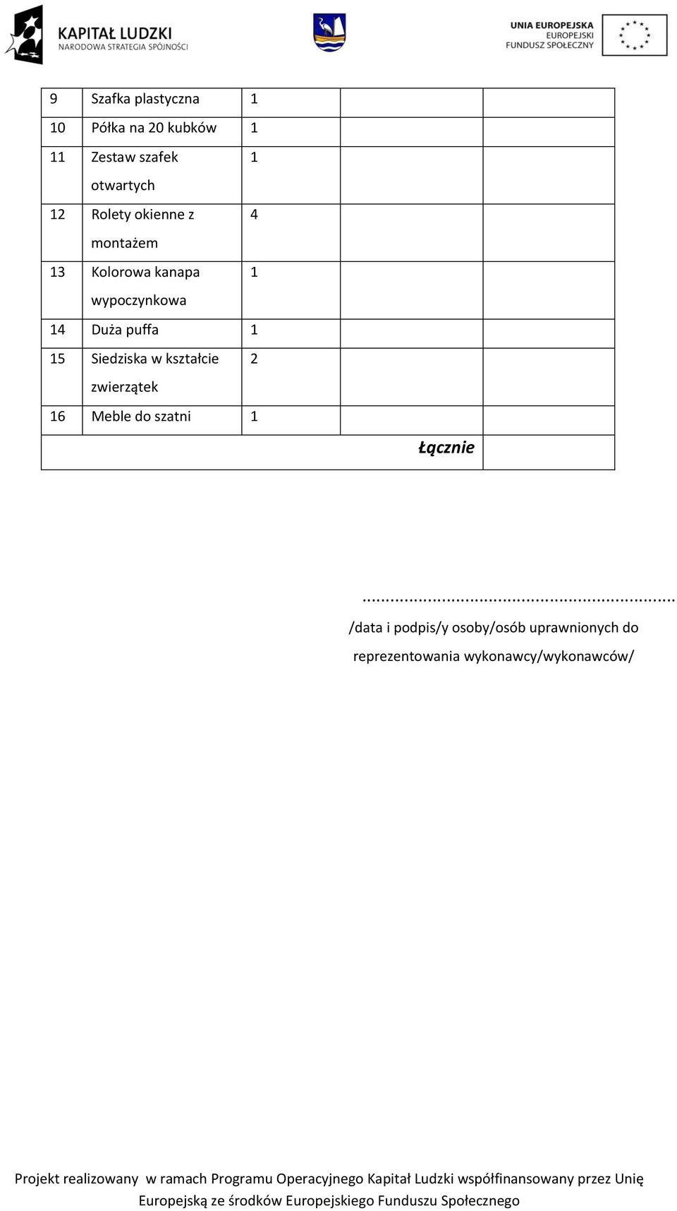 puffa 1 15 Siedziska w kształcie 2 zwierzątek 16 Meble do szatni 1.