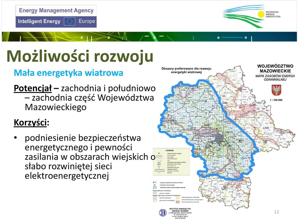 podniesienie bezpieczeństwa energetycznego i pewności zasilania w