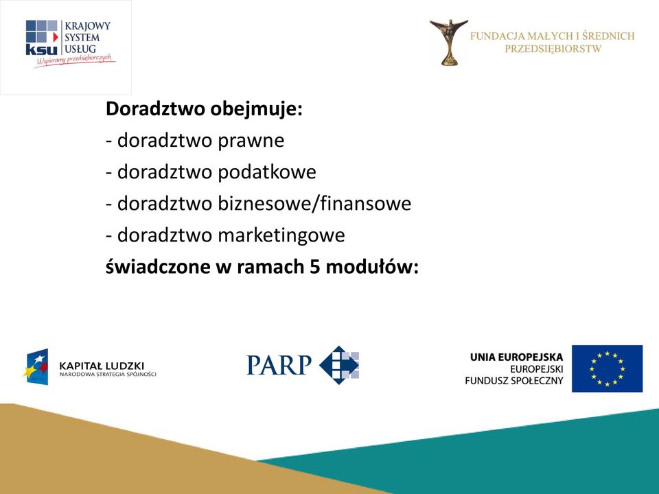 doradztwo biznesowe/finansowe -