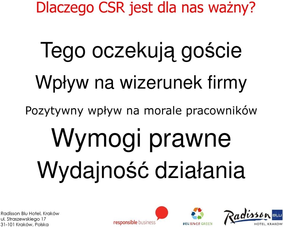 wizerunek firmy Pozytywny wpływ na