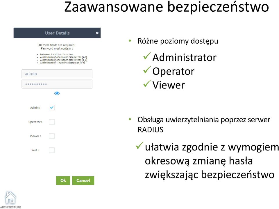 uwierzytelniania poprzez serwer RADIUS ułatwia