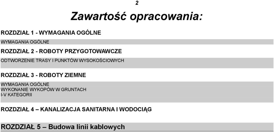 opracowania: ROZDZIAŁ 3 - ROBOTY ZIEMNE WYMAGANIA OGÓLNE WYKONANIE WYKOPÓW W