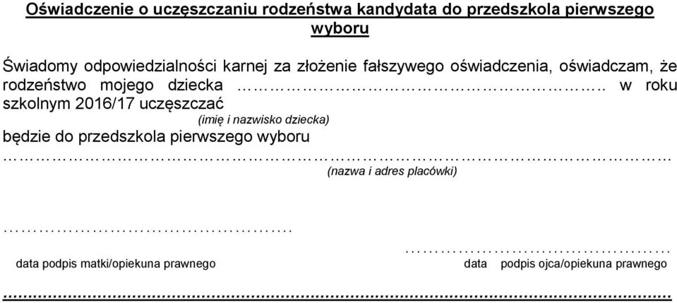 dziecka.