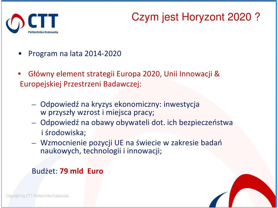 Przestrzeni Badawczej: Odpowiedź na kryzys ekonomiczny: inwestycja w przyszły wzrost i miejsca