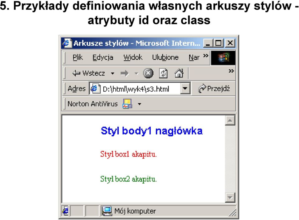 własnych arkuszy