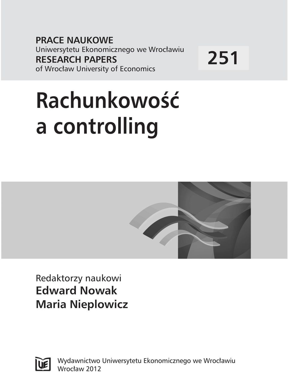 controlling Redaktorzy naukowi Edward Nowak Maria Nieplowicz