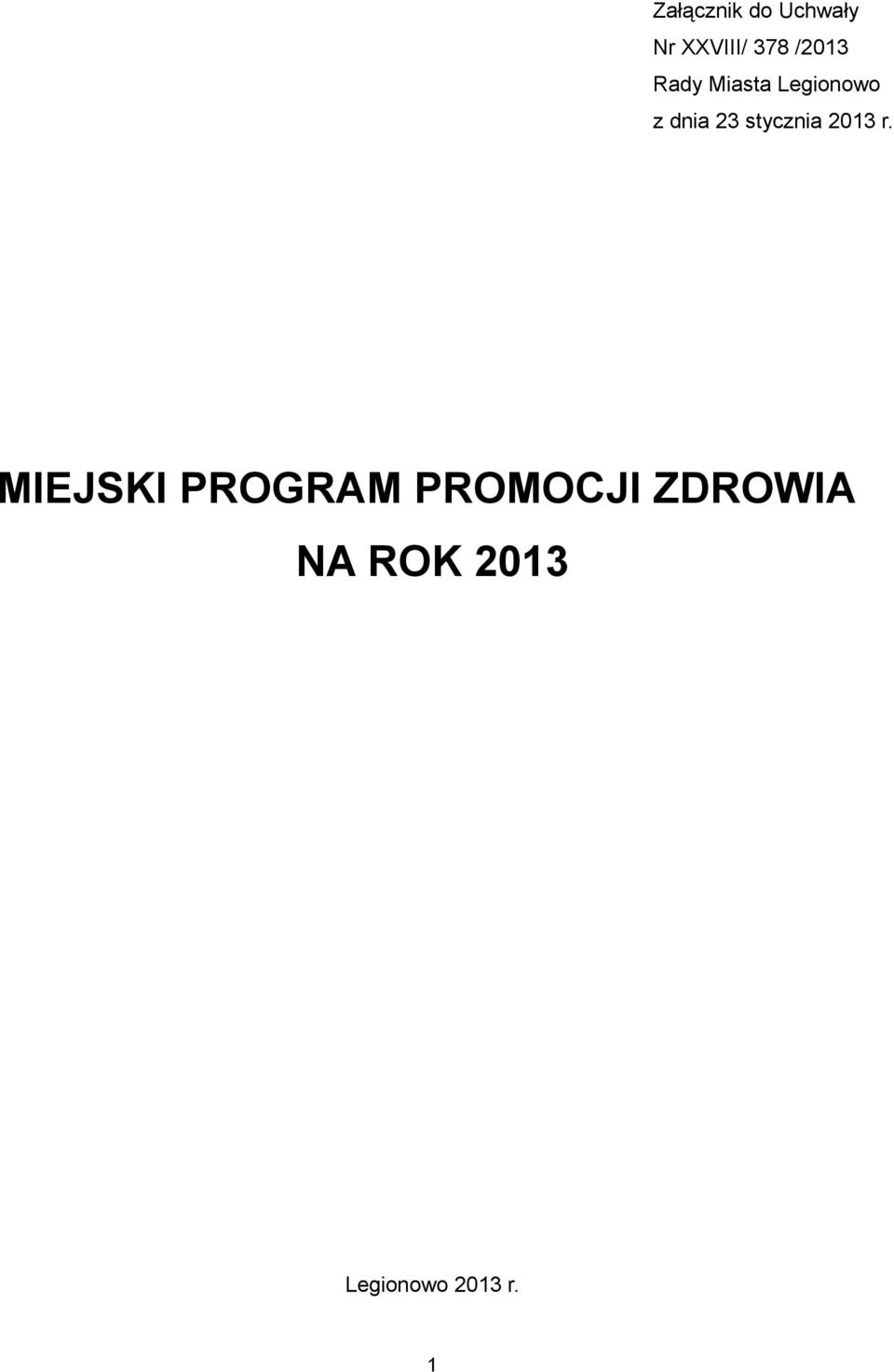 stycznia 2013 r.