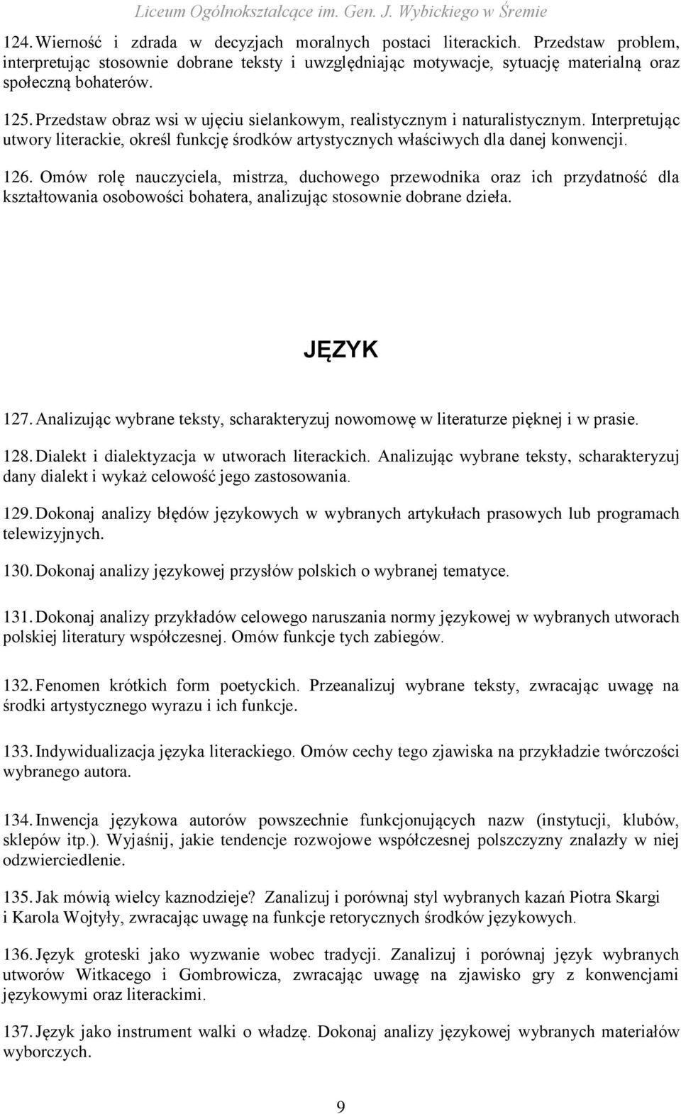 Omów rolę nauczyciela, mistrza, duchowego przewodnika oraz ich przydatność dla kształtowania osobowości bohatera, analizując stosownie dobrane dzieła. JĘZYK 127.