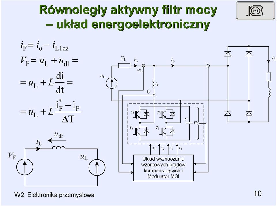 energoelektroniczny o u i 1cz + u