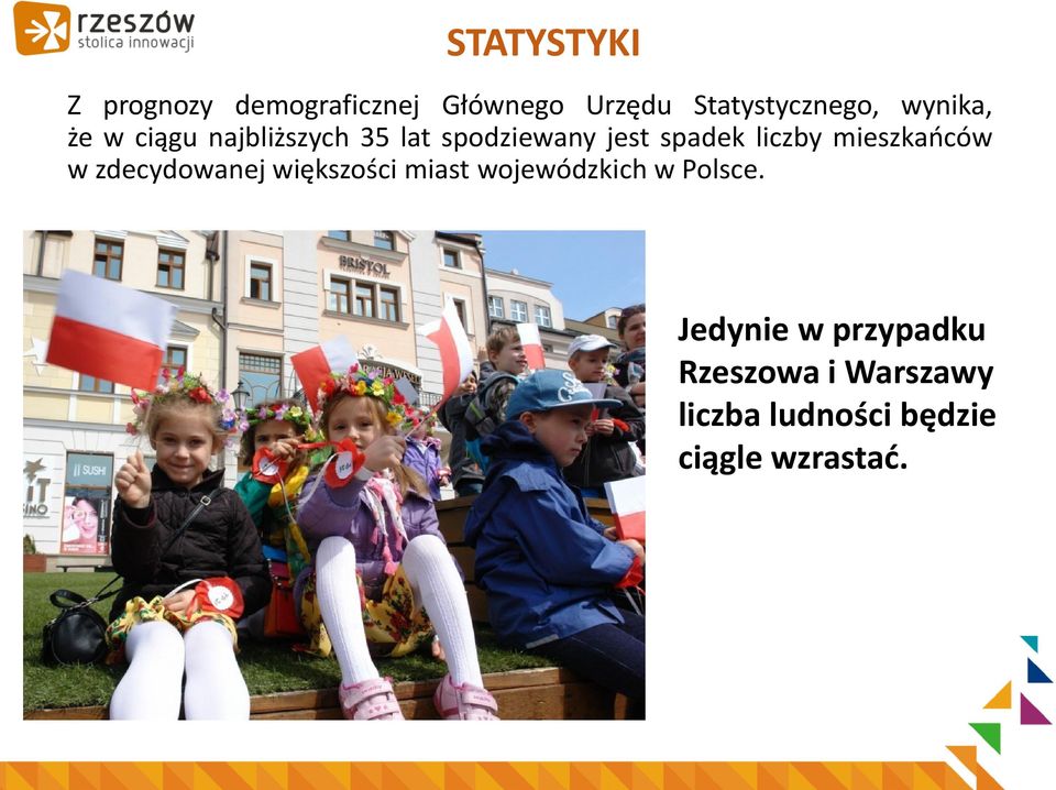 mieszkańców w zdecydowanej większości miast wojewódzkich w Polsce.