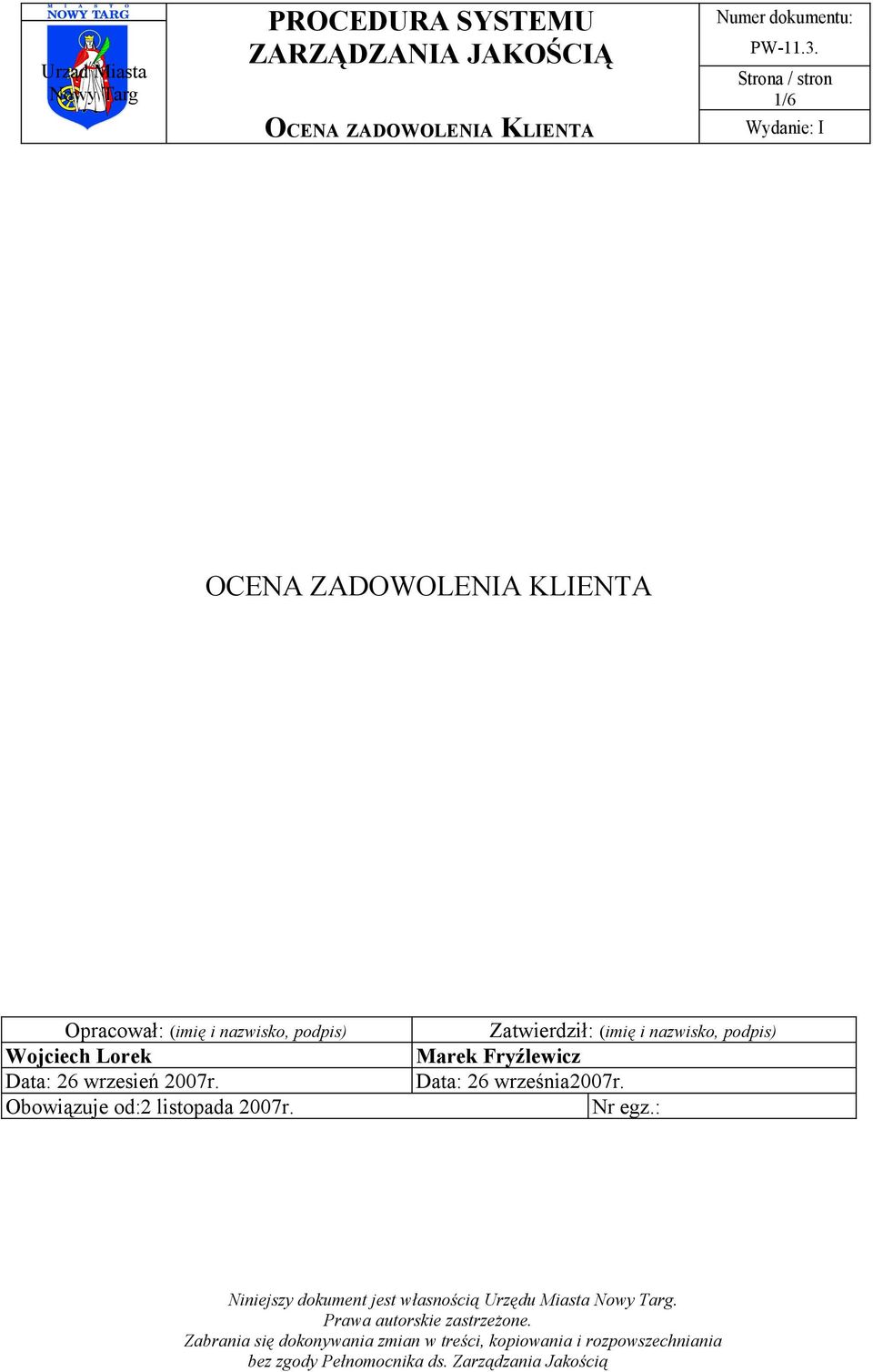 Lorek Data: 26 wrzesień 2007r.