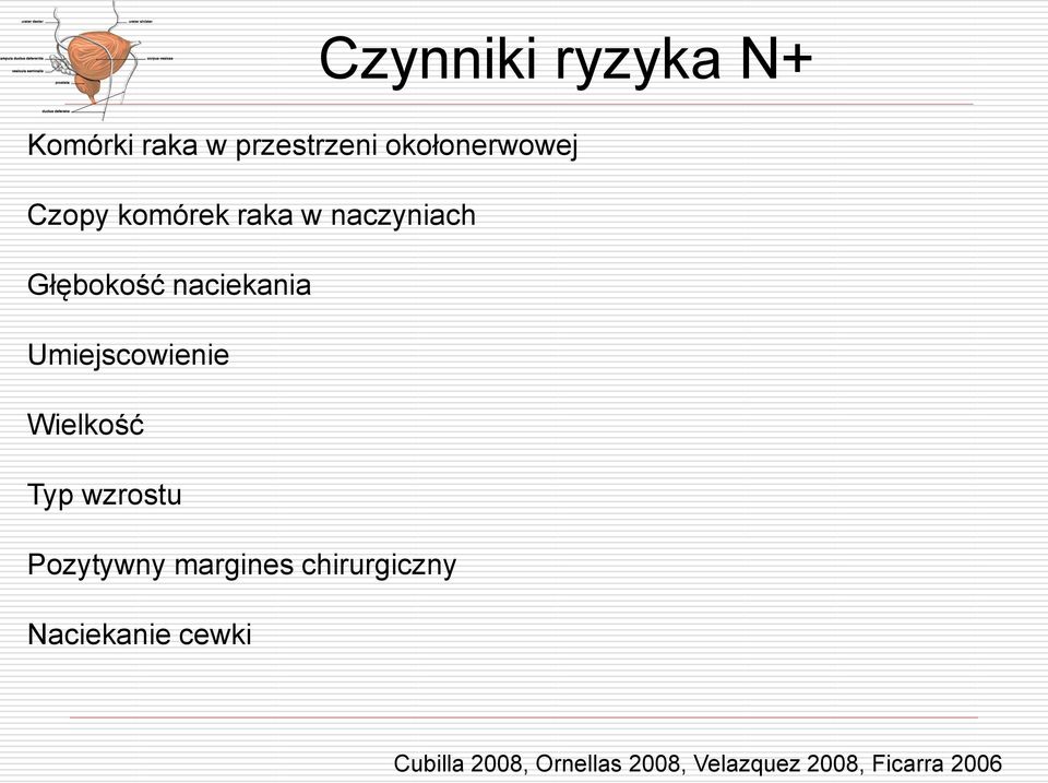 Umiejscowienie Wielkość Typ wzrostu Pozytywny margines