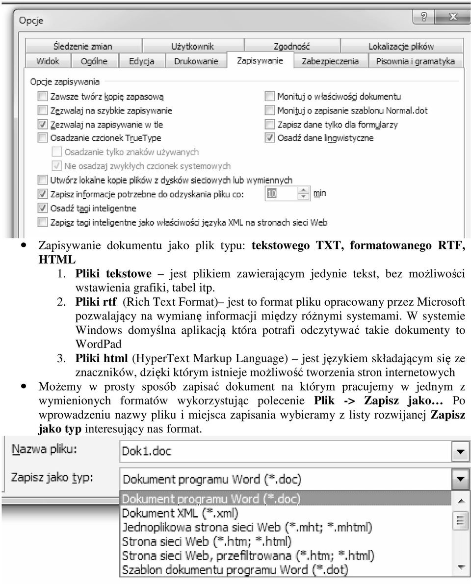 W systemie Windows domyślna aplikacją która potrafi odczytywać takie dokumenty to WordPad 3.