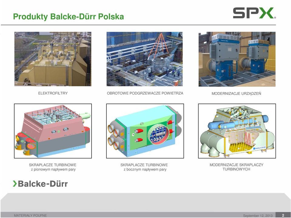 TURBINOWE z pionowym napływem pary SKRAPLACZE TURBINOWE