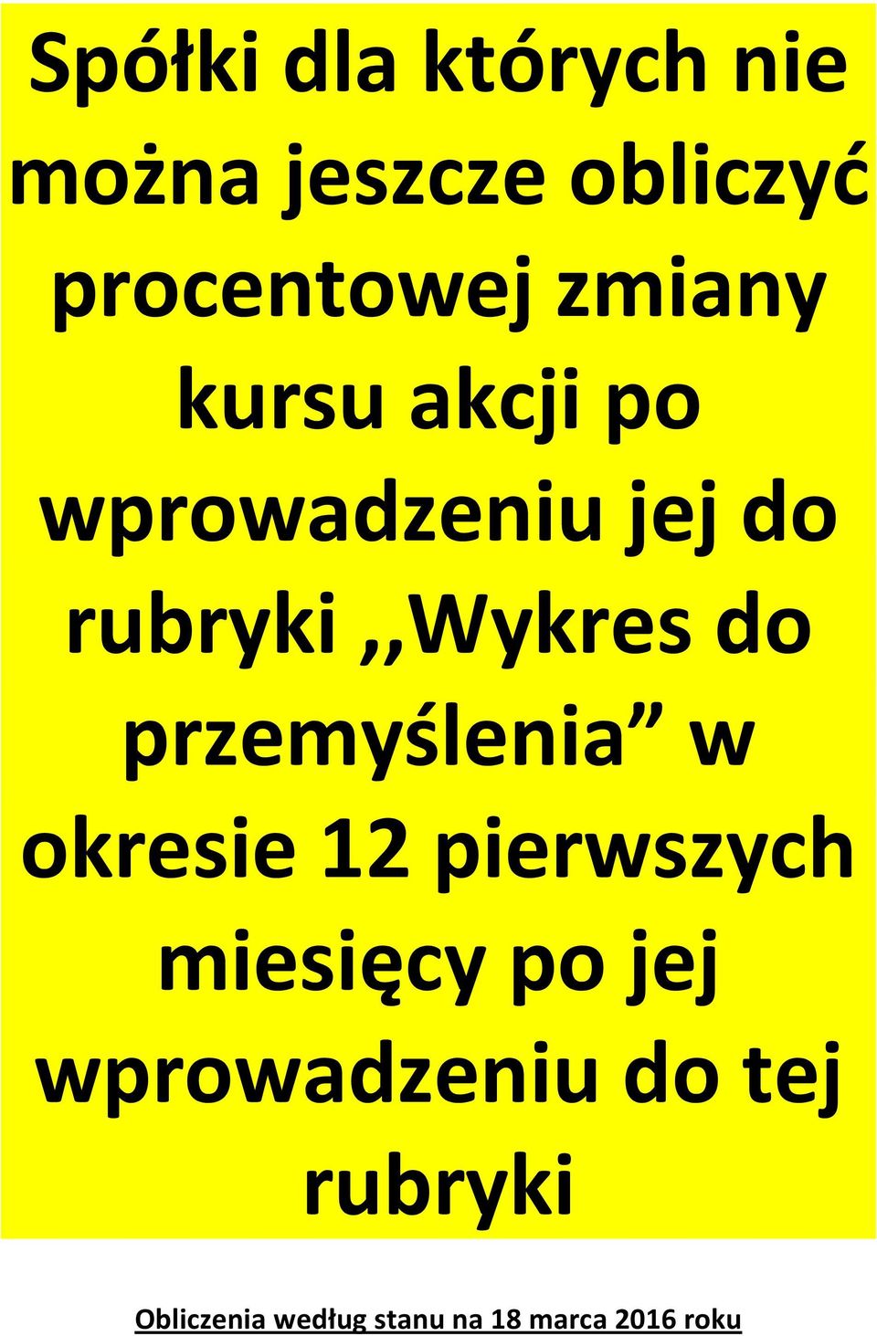 przemyślenia w okresie 12 pierwszych miesięcy po jej