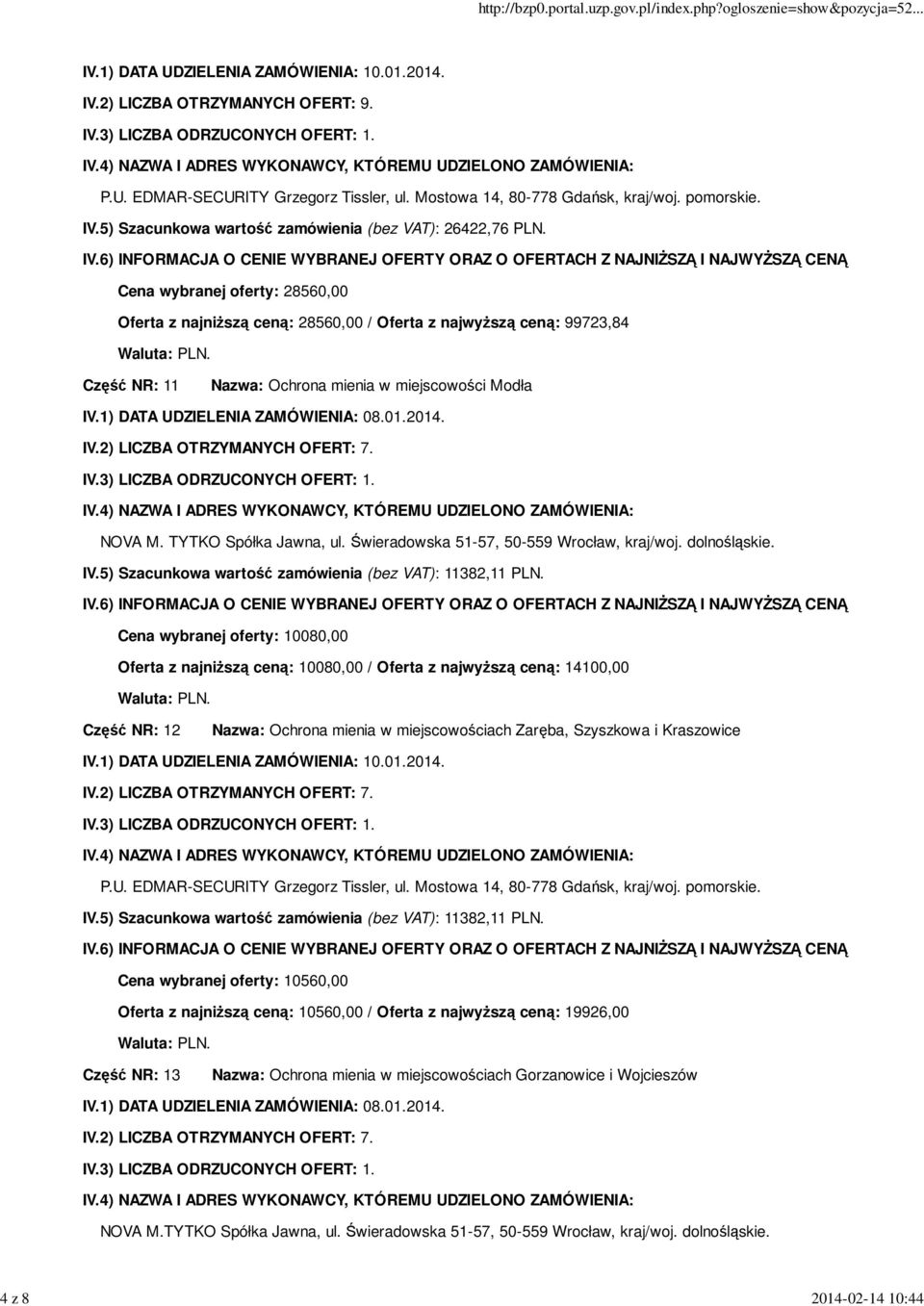 TYTKO Spółka Jawna, ul. Świeradowska 51-57, 50-559 Wrocław, kraj/woj. dolnośląskie.