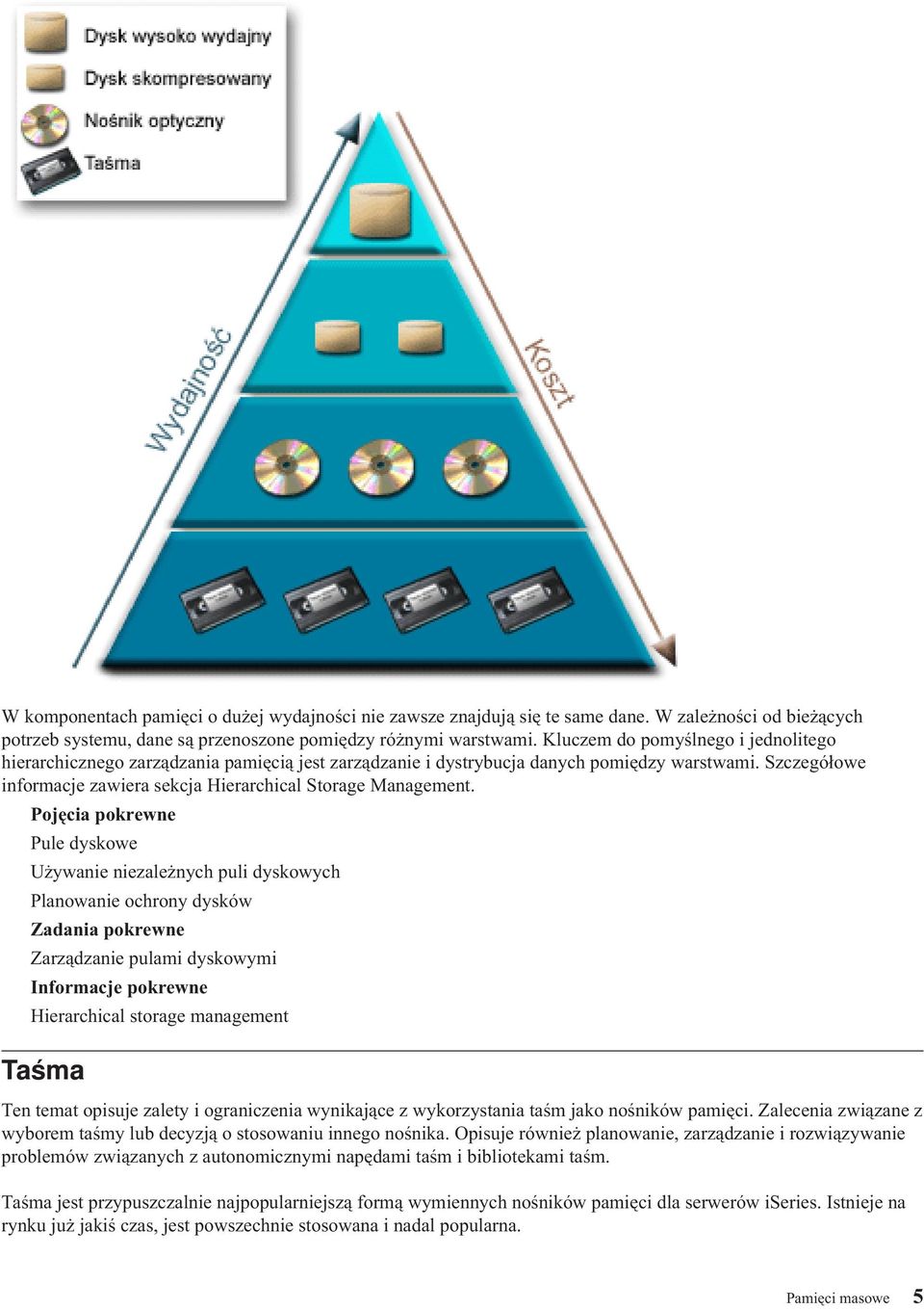 Szczegółowe informacje zawiera sekcja Hierarchical Storage Management.