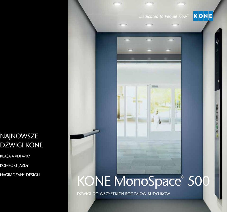 DESIGN KONE MonoSpace 500 DŹWIGI