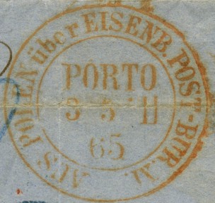 Przykładowy rozkład jazdy Berlin - St.Petersburg z roku 1867 /rys.86/. Rys.86 Umowa na połączenie Berlina z Warszawą została zawarta przez Prusy i Rosję dopiero 19.02.1857 r.