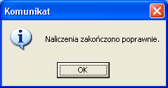 3.1. Naliczanie Po wyborze funkcji Naliczanie miesięcznej produkcji na ekranie pojawi się okienko do wyboru lub akceptacji miesiąca do naliczenia.