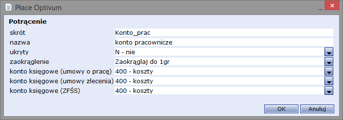 Płace Optivum Jak podzielić wynagrodzenie pracownika na dwie części i jedną część przelać na konto, a drugą wypłacić w kasie lub przelać na inne konto?