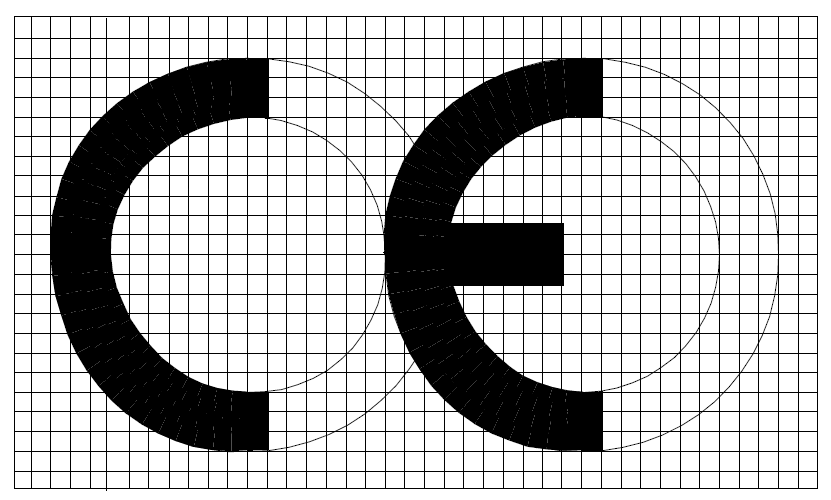 Załącznik C - Wzór znaku CE Znak CE składa się z liter o poniższych kształtach: W przypadku pomniejszania lub powiększania znaku CE