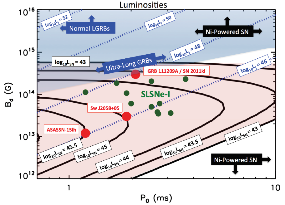 ASAS-SN: najważniejsze odkrycia. Najjaśniejsza z super-jasnych supernowych (SLSN): ASASSN 15lh. Modele: SLSN-R: >30Mo izotopu Ni-56 krzywa blasku ASASSN-15lh.