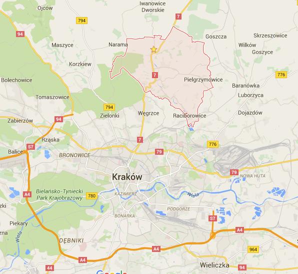 Gmina Michałowice Lokalizacja 10 km na północ od Krakowa 51 tys. m 2 powierzchni 10 tys.