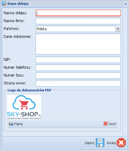 Gdzie ustawić logo do dokumentów PDF generowanych przez sklep?