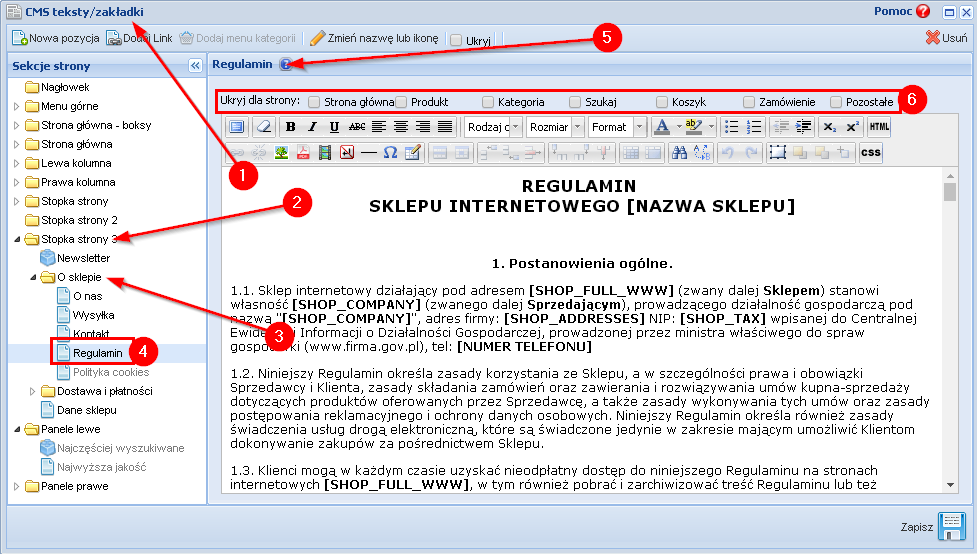 Gdzie znajdę regulamin sklepu i czy mogę z niego korzystać?