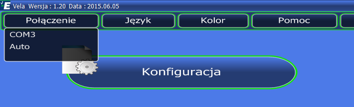 . URUCHOMIENIE PROGRAMU / POŁĄCZENIE Z ECU GAZ W celu uruchomienia oprogramowania Vela należy dwukrotnie kliknąć na ikonę Vela (rys. 4)