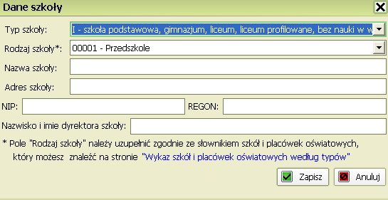 6. Wprowadzanie listy szkół obsługiwanych przez POZ. Zaloguj się jako Pielęgniarka szkolna. Z górnego menu wybierz opcję Zarejestrowani pacjenci.