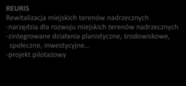 środowiskowe, społeczne, inwestycyjne -projekt pilotażowy Program Europa Środkowa