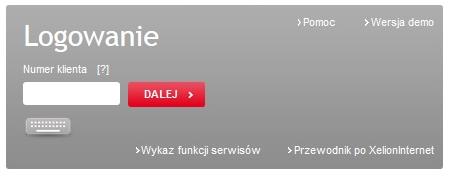 Kasa Opieki Spóła Akcyjna. (2.) 1. 2. Następnie w zakładce elioninternet w polu logowania wprowadź swój numer klienta, kliknij przycisk DALEJ.