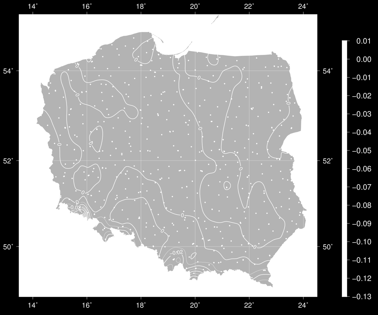 a oficjalnym PL-geoid2011 Tab.