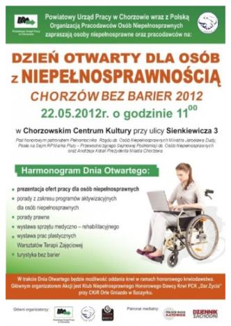 Inicjatywy Powiatowego Urzędu Pracy w Chorzowie TARGI PRACY: 28 edycji organizowanych od roku 2000 w odstępach półrocznych TARGI INFORMACJI ZAWODOWEJ I WOLONTARIATU: 12 edycji organizowanych od roku