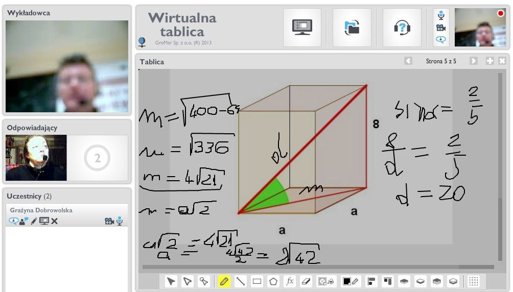 Wspomaganie nauczania matematyki w szkole ponadgimnazjalnej... Rys. 8.1 - Rozwiązywanie zadania z kątami wpisanymi w okrąg. Opracowanie własne. Zadanie 2.