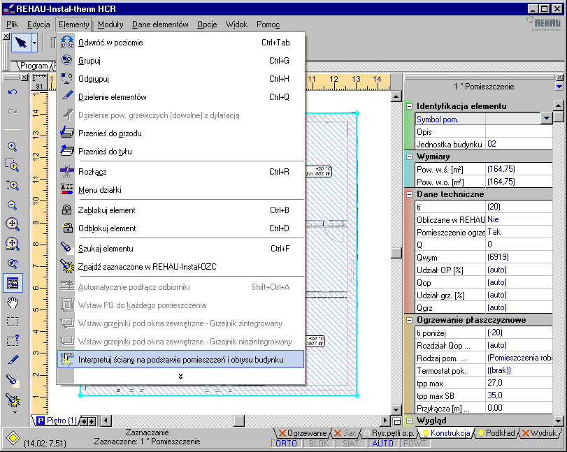 Lekcja 2: REHAU-Instal-therm HCR 5.