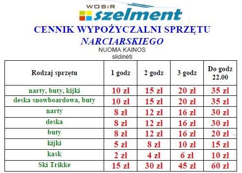 Proponujemy następujące zimowe atrakcje do realizacji poza Ośrodkiem Wyjazd na stok narciarski WOSiR Szelment Do dyspozycji gości przygotowanych jest sześć oświetlanych narciarskich tras zjazdowych,